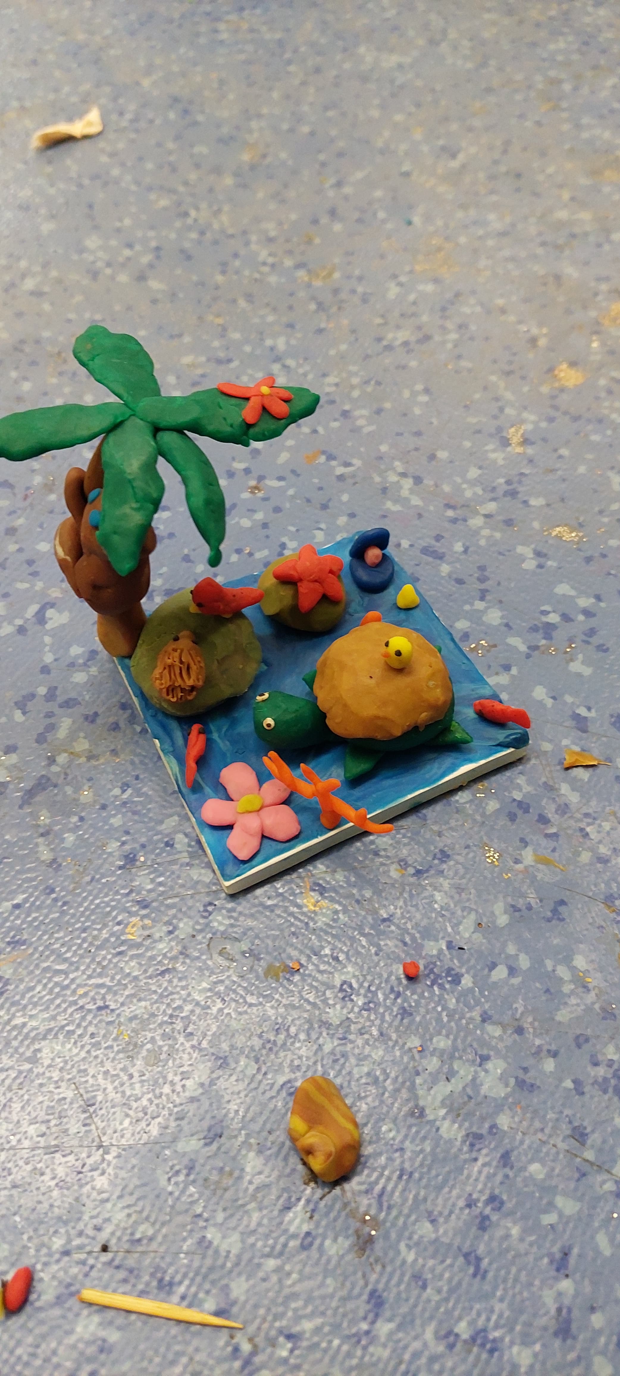 Sculpture animalière en pâte à modeler