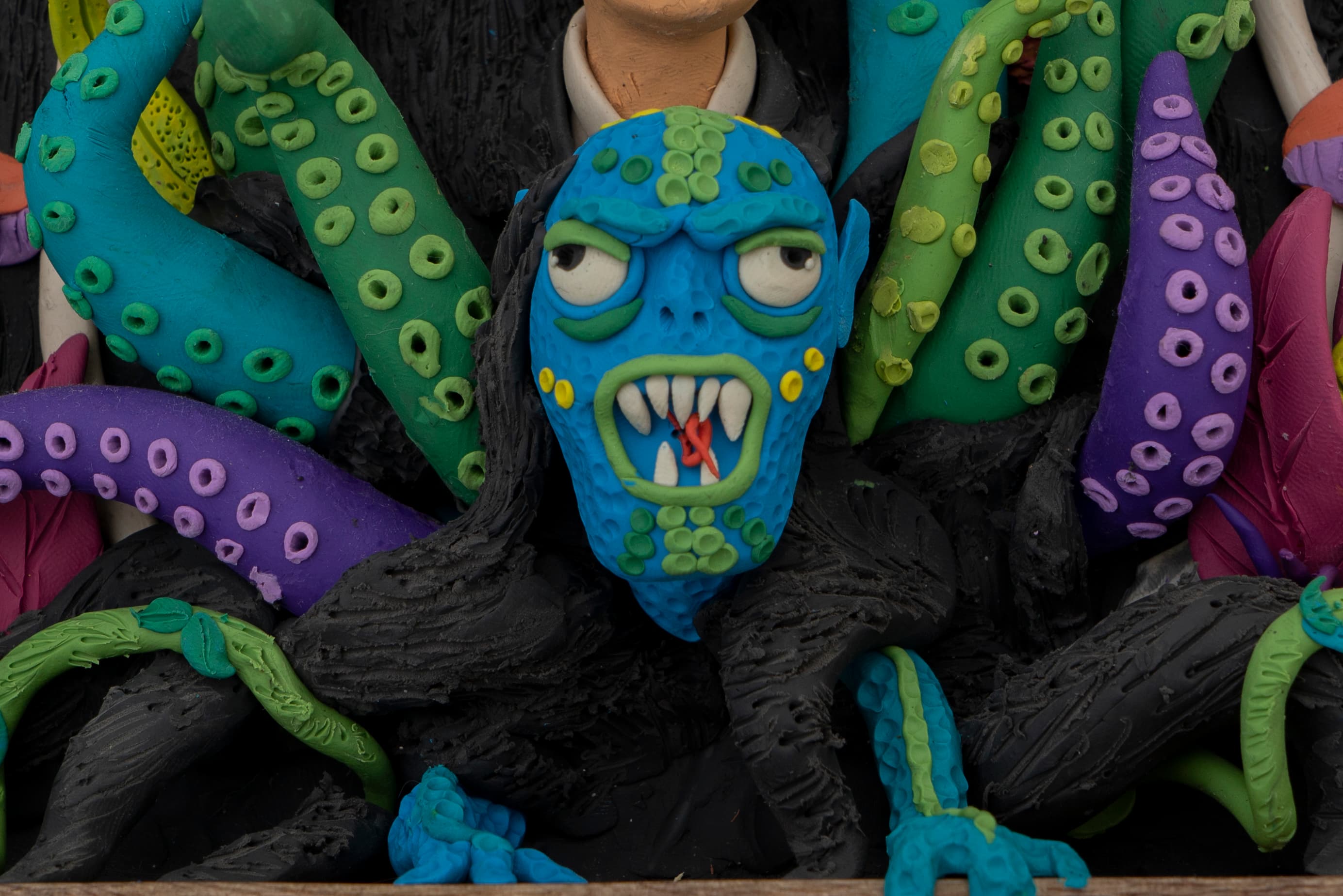 Modelling clay, editorial close-up