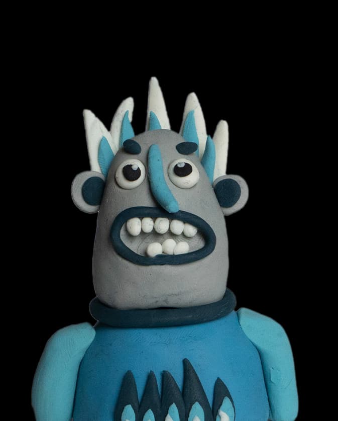 Personnage Fuego en pâte à modeler