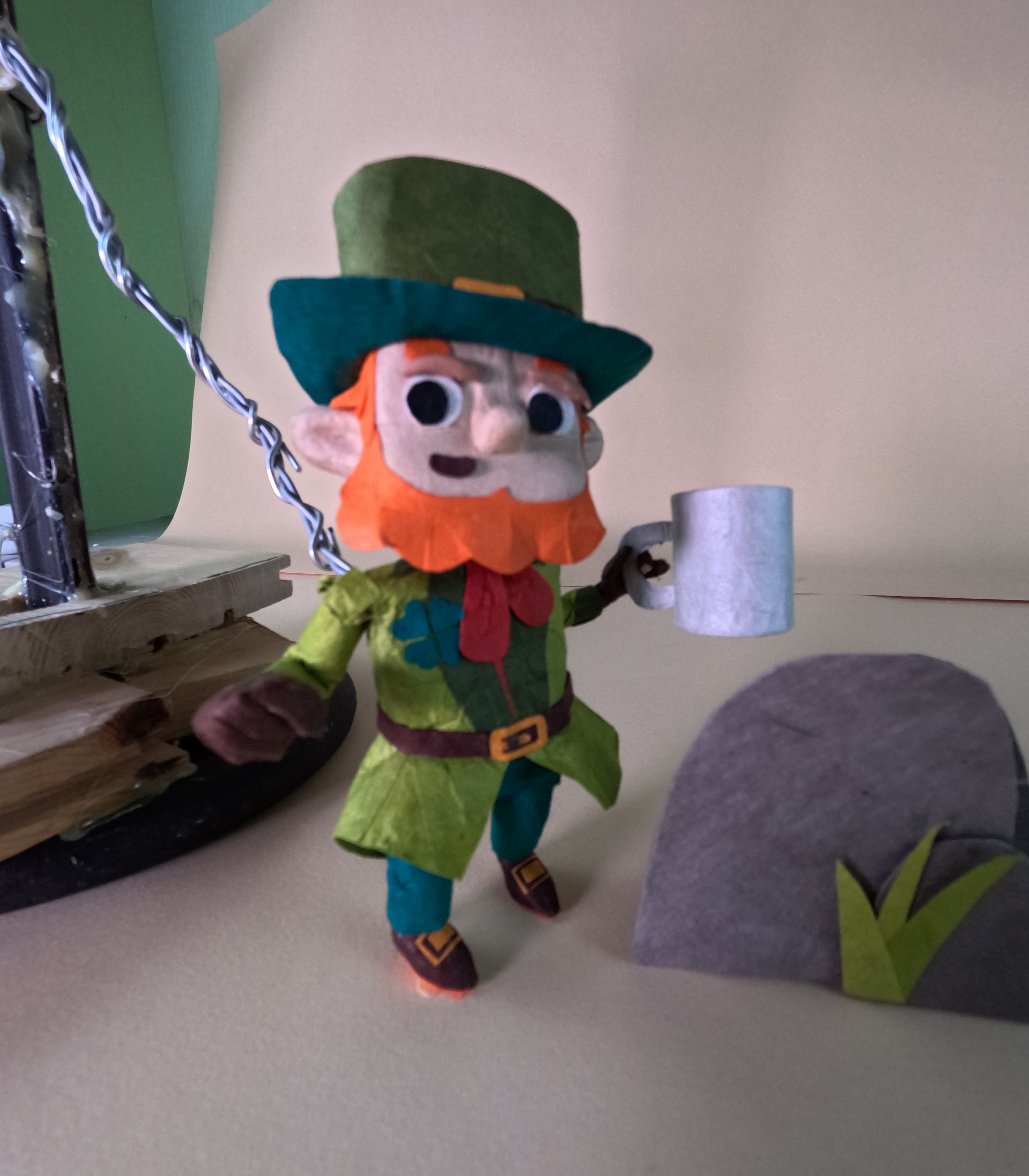 Image taken from the stop motion short film Saint Patrick 2026